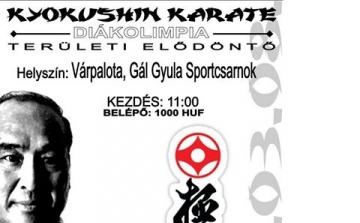 Holnap a Kyokushin Karate diákolimpia területi elődöntőjét tartják a városban