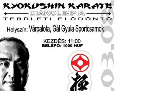 Holnap a Kyokushin Karate diákolimpia területi elődöntőjét tartják a városban
